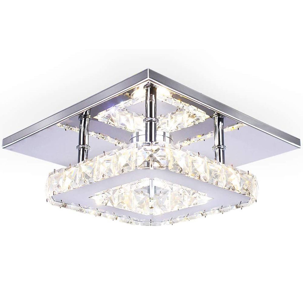 HOME NEAT - Lámpara LED Techo de Cristal