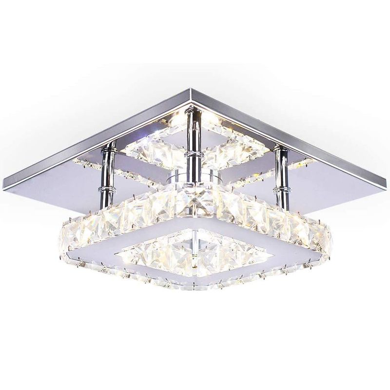 HOME NEAT - Lámpara LED Techo de Cristal