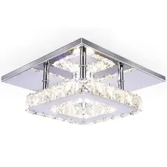 HOME NEAT - Lámpara LED Techo de Cristal