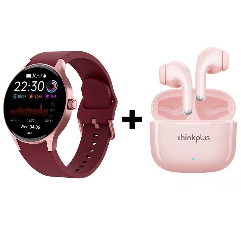 LENOVO - Audífonos Bluetooth Lenovo LP40 PRO y Reloj Inteligente Y80