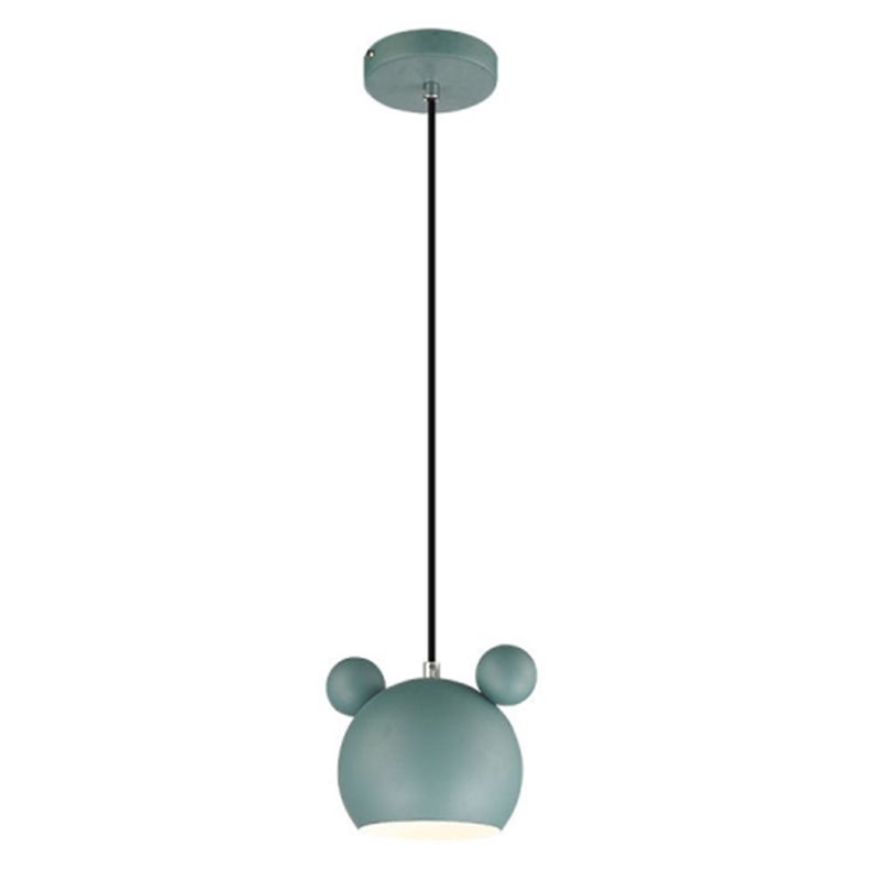 HOME NEAT - Nórdica e27 lámpara colgante de techo hierro micky - Verde