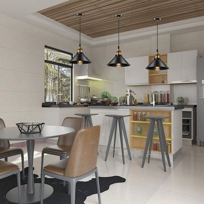 Imagen 2 del producto 3 Unidades lámpara de techo industrial vintage E27 negro