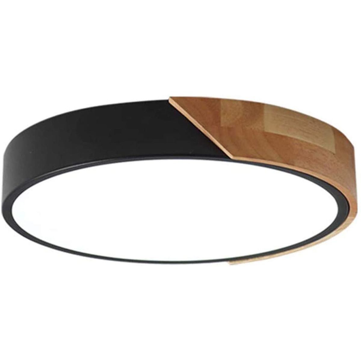 HOME NEAT - LED Lámpara de Techo Moderna Ø30cm Redondo 3 Colores -Negro