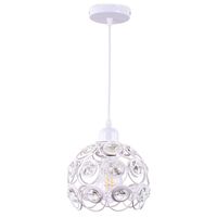 Moderno lámpara de colgante de cristal e27 iluminación ø20cm blanco