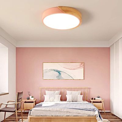 Imagen 2 del producto LED Lámpara de Techo Moderna Ø23cm Redondo 3 Colores Rosa