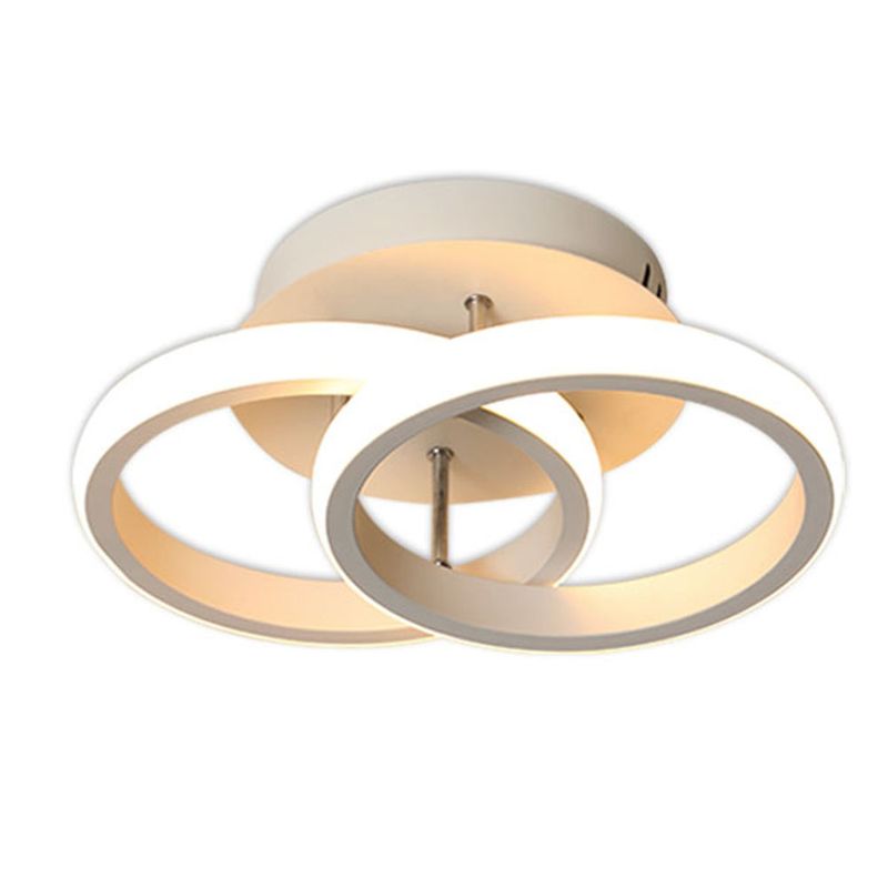 HOME NEAT - Lámparas de techo led acrílica moderno 18w 3 colores