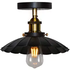 HOME NEAT - Lámpara colgante de techo vintage E27 lámpara metal 25 cm