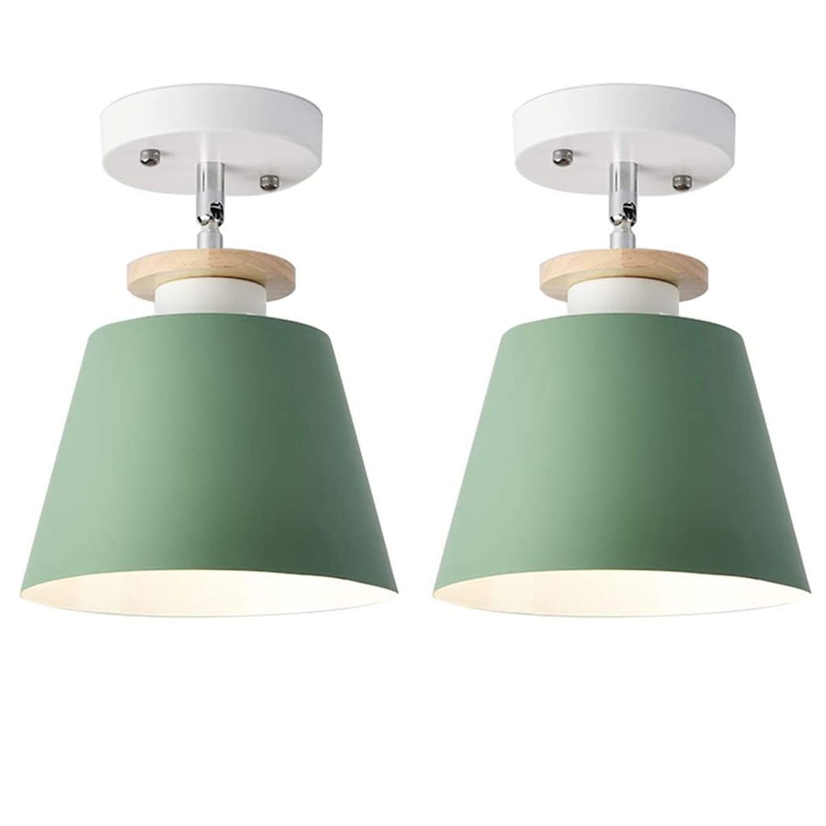 2 Unidades Lámpara de techo moderno E27 - Verde, marca HOME NEAT - Foto Principal