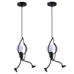 HOME NEAT - 2 Unidades Lampara Techo E27 Planchar Lampara Techo Modernas