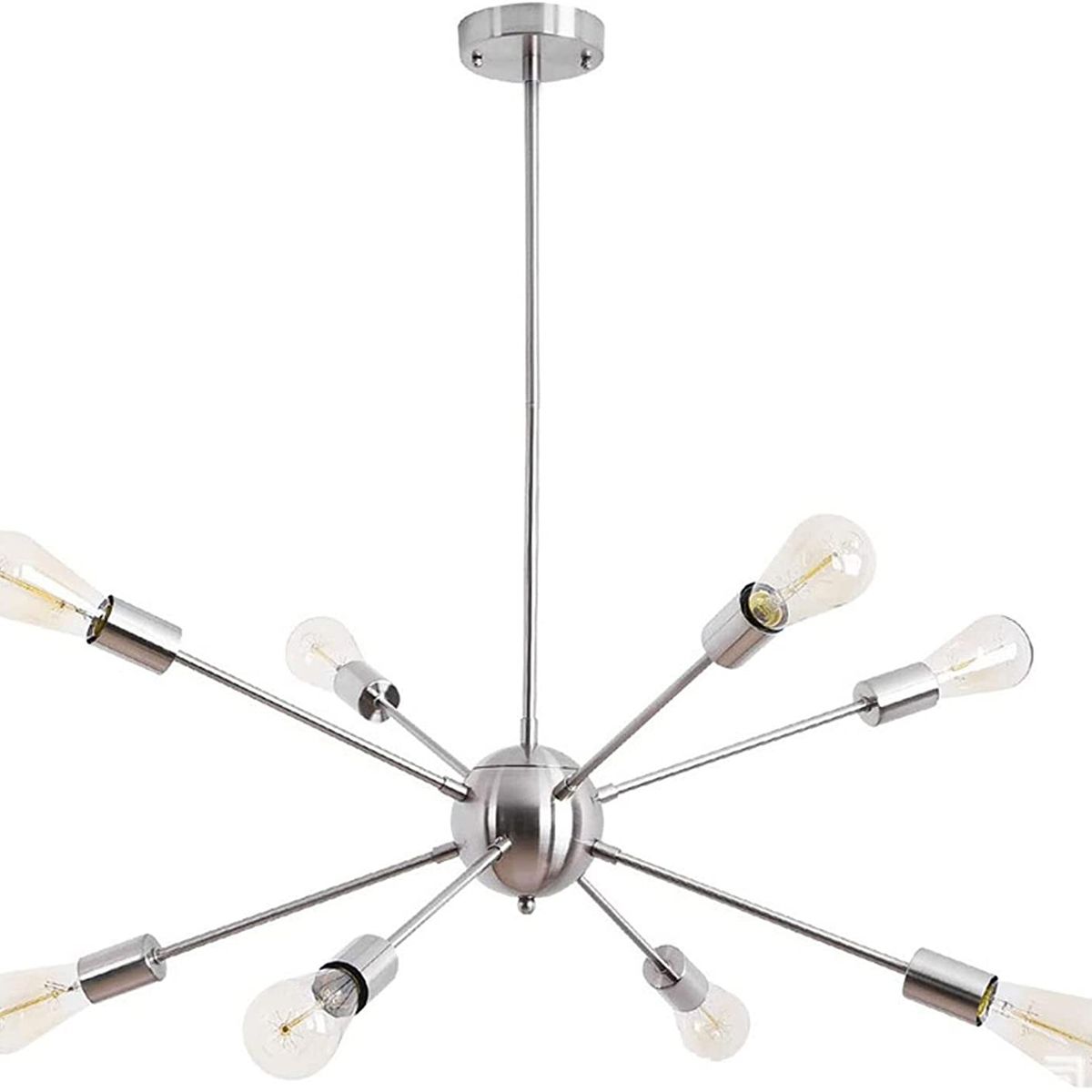 HOME NEAT - Moderno iluminación colgante bolas lámparas con 8 luces e27 plata