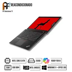 LENOVO - Notebook ThinkPad L480 Essential Windows 11 - Office365 Reacondicionado