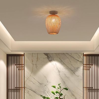 Imagen 2 del producto Lámpara Colgante de Techo de Bambú Vintage E27 Ø25cmx 26cm