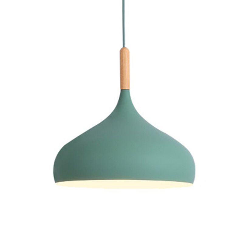 HOME NEAT - Lámpara de techo moderna colgante de luz e27 aluminio ø24cm Verde