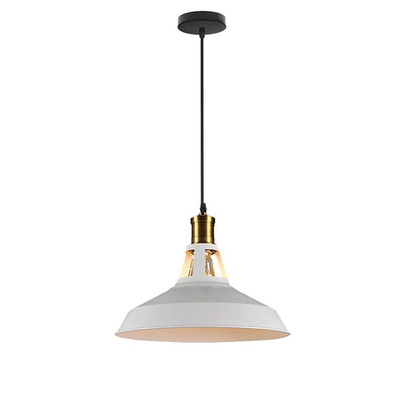 HOME NEAT - Home-neat lámpara colgante industrial vintage D27cm e27 blanco.
