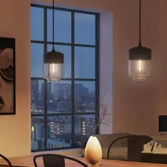 HOME NEAT - Lámpara de techo con pantalla de Vidrio de 18cm E27