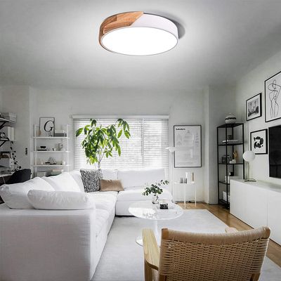 Imagen 2 del producto Lámpara LED 23cm Borde Blanco y madera