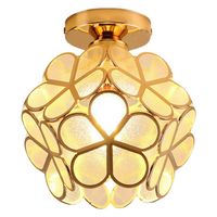 Lámpara de techo de flor de cereza de cristal e27 ø20cm Traslúcido