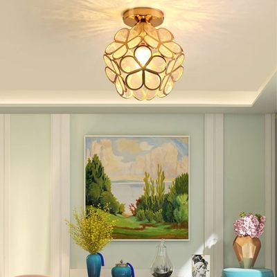 Imagen 2 del producto Lámpara de techo de flor de cereza de cristal e27 ø20cm Traslúcido