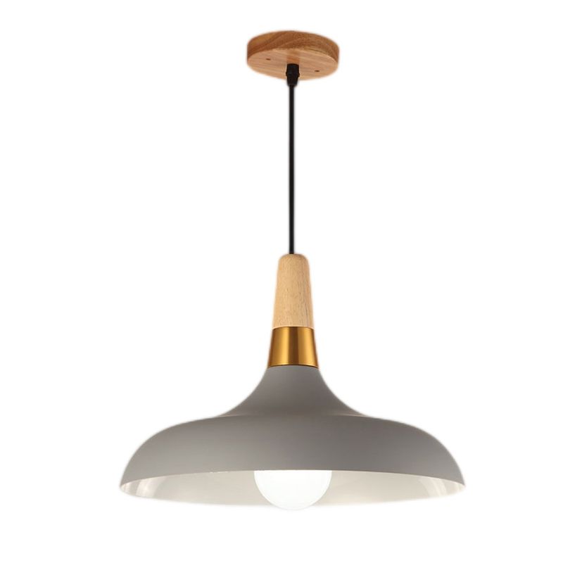 HOME NEAT - Lámpara colgante moderna E27 ø35cm Gris