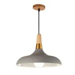 HOME NEAT - Lámpara colgante moderna E27 ø35cm Gris