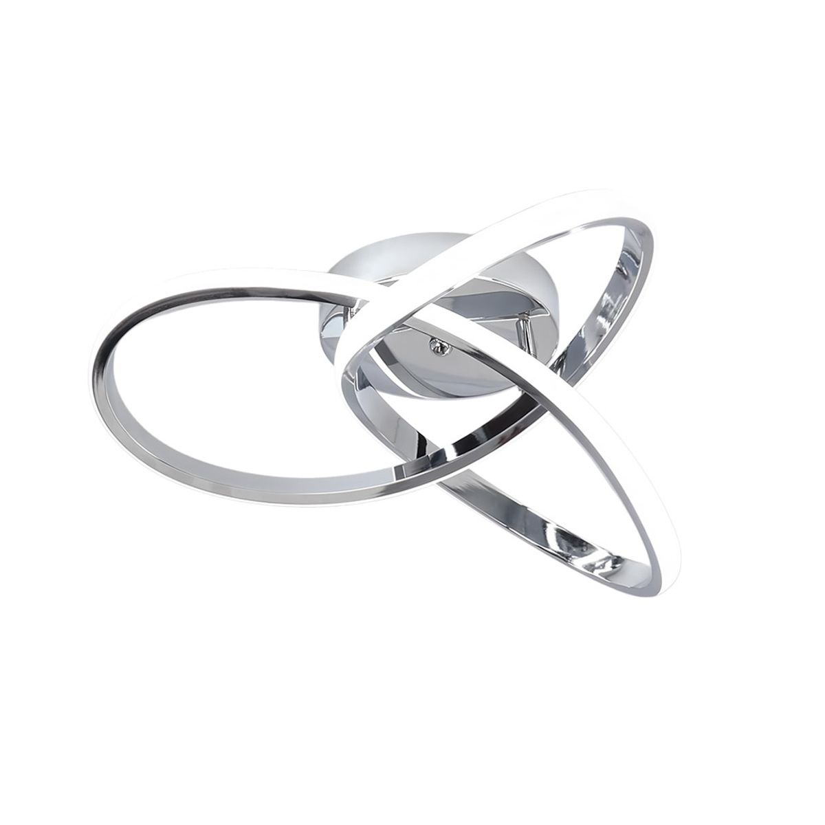 HOME NEAT - LED Lampara Colgante de Techo 3 colores 40CM - Cromo