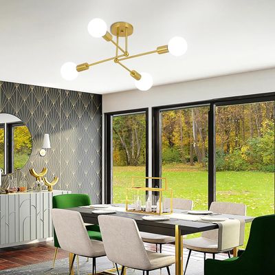 Imagen 2 del producto Lámpara de Techo de 4 Luces Ø72CM - Dorada