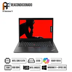 LENOVO - Notebook ThinkPad L480 Performance Windows 11 - Office365 Reacondicionado