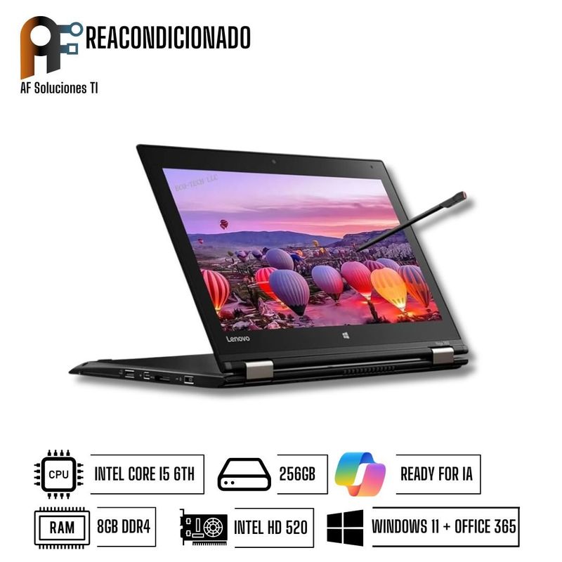 LENOVO - Notebook Lenovo Yoga X260 Advanced Windows 11 - Office360 Reacondicionado