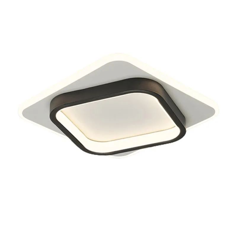 HOME NEAT - Lámparas de techo LED acrílica moderno 24cm 3 colores - Negro
