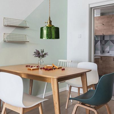 Imagen 2 del producto Lámpara Colgante De Vidrio Con Patrón De Ondas Ø16cm - Verde