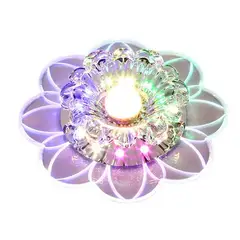 HOME NEAT - Lámparas de Techo LED de Cristal Moderno Forma de Flor - Multicolor