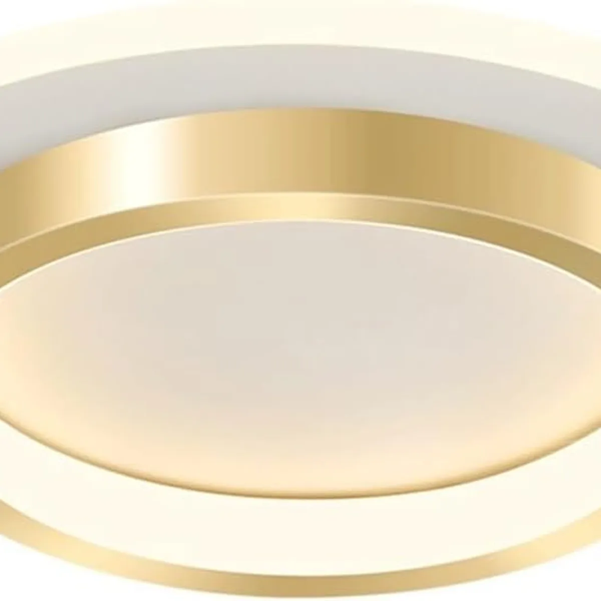 HOME NEAT - Lámparas de techo LED acrílica Redonda moderno 24cm 3 colores - Dorado