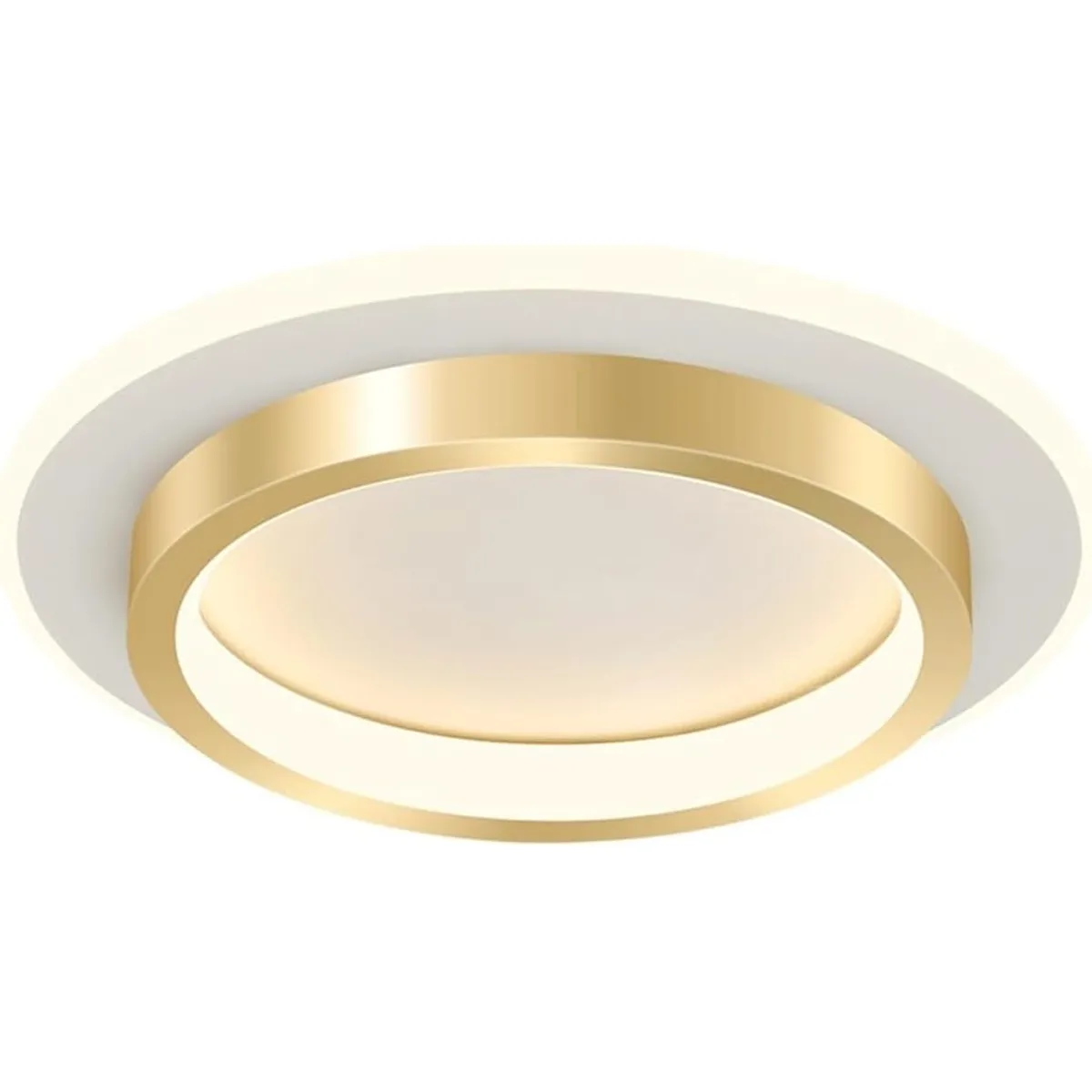 HOME NEAT - Lámparas de techo LED acrílica Redonda moderno 24cm 3 colores - Dorado