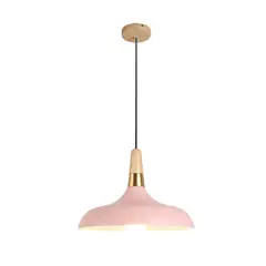 HOME NEAT - Lámpara colgante moderna E27 ø35cm Rosa