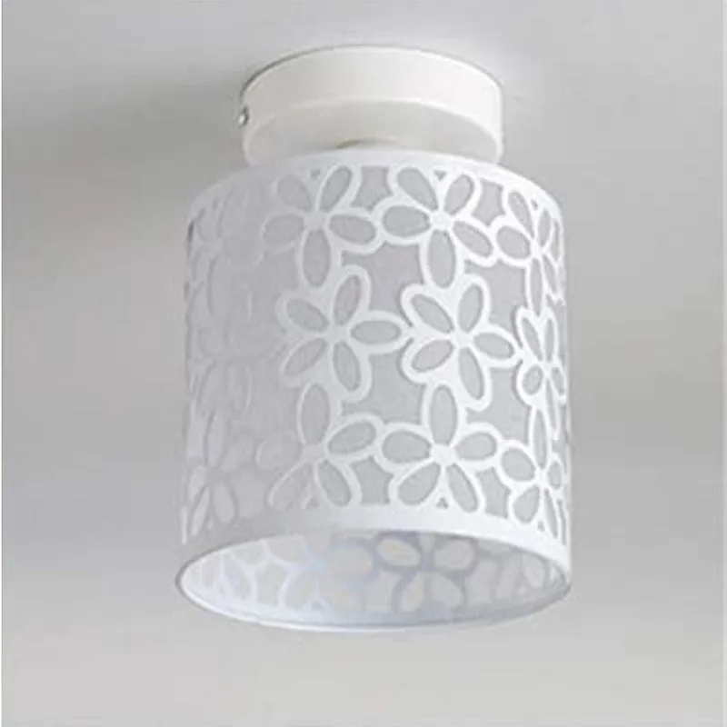 HOME NEAT - Home-neat moderno lámpara de techo hierro casquillo e27 blanco…