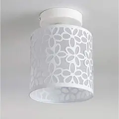 HOME NEAT - Home-neat moderno lámpara de techo hierro casquillo e27 blanco