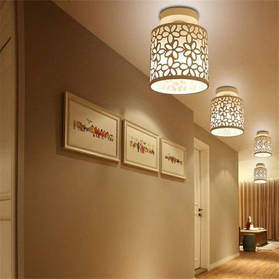 Imagen 2 del producto Home-neat moderno lámpara de techo hierro casquillo e27 blanco