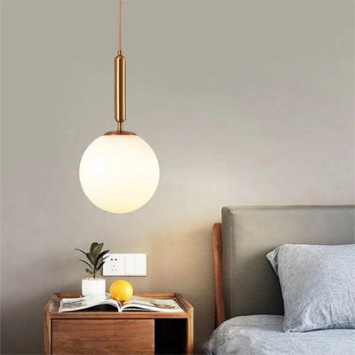 Imagen 2 del producto Luz colgante nórdica moderna lámpara de techo de bola cristal E27 oro