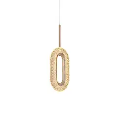 HOME NEAT - LED lámpara de techo de cristal moderna 3 colores para habitacion