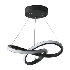 HOME NEAT - LED Lampara Colgante de Techo 3 colores 30CM - Negro