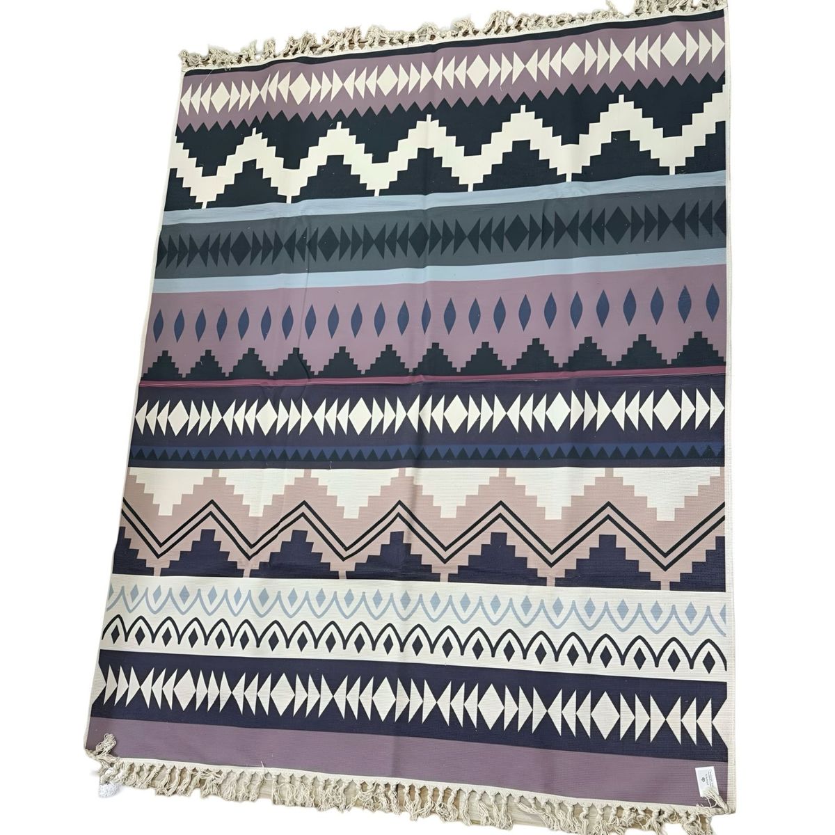 GENERICO - ALFOMBRA DE LINO 160 X 200 ELEGANTES CON FLECOS