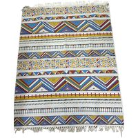 ALFOMBRA DE LINO 160 X 200 ELEGANTES CON FLECOS