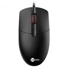 LECOO - Mouse con cable USB Lenovo MS103 - Negro