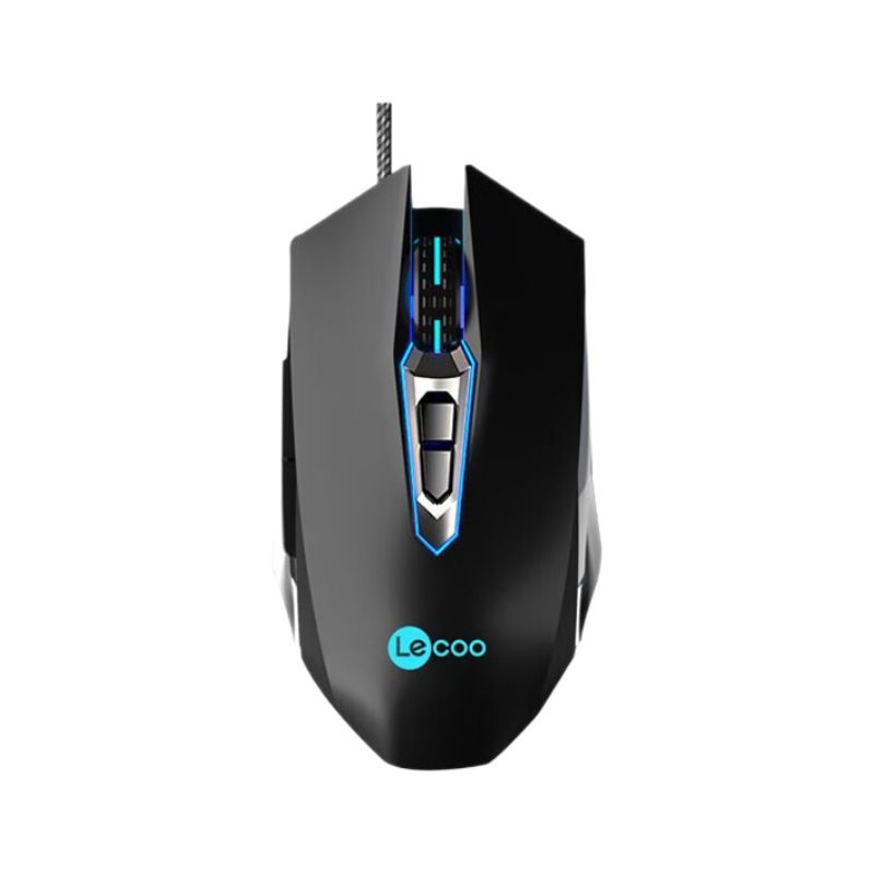 LECOO - Mouse con cable USB Lenovo LECOO MS107 - Negro