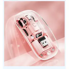 LECOO - Mouse Inalámbrico Lenovo WS215 de 24G - Rosa