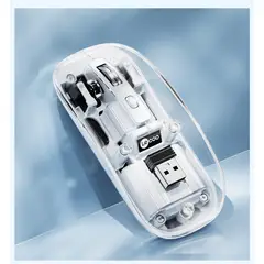 LECOO - Mouse Inalámbrico Lenovo WS215DM de 24G y Bluetooth - Blanco