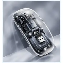 LECOO - Mouse Inalámbrico Lenovo WS215DM de 24G y Bluetooth - Negro