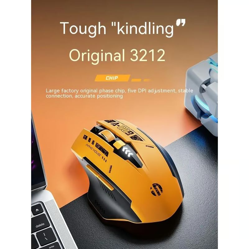 XIAOMI - Mouse inalámbrico recargable INPHIC A9 Bee 24G