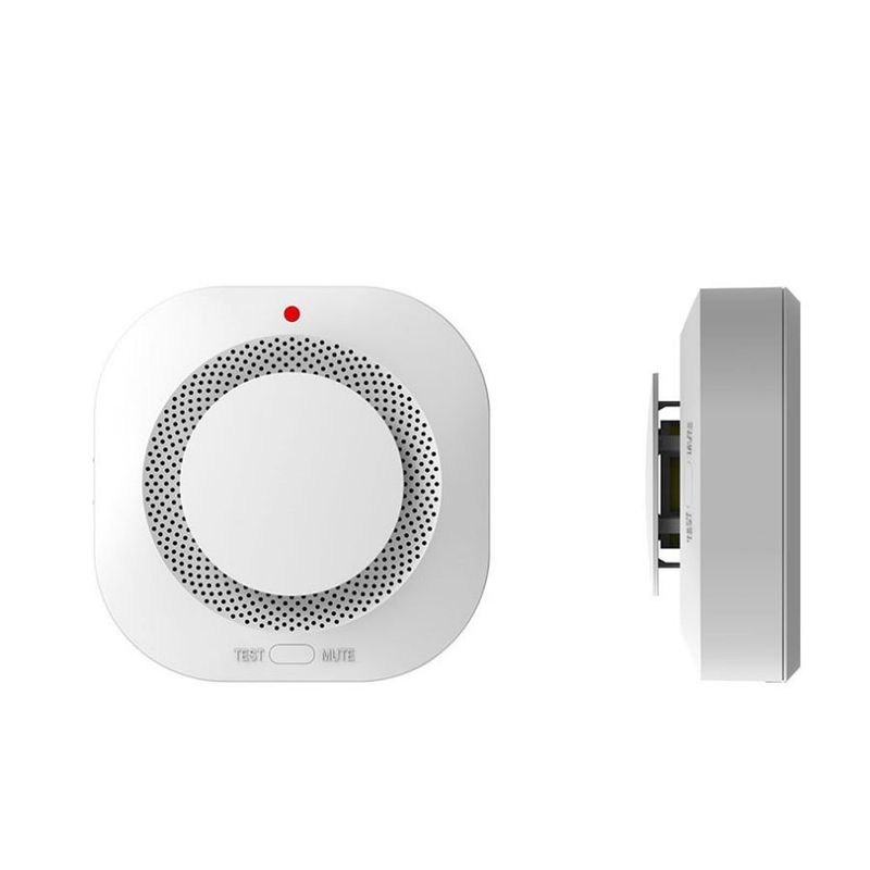 GENERAC - Alarma Sensor Detector Humo Funciona Solo Ó Conectar Alarma
