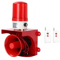 GENERAC - Sirena Comunitaria Con 2 Controles Y Led Estroboscópica Rojo